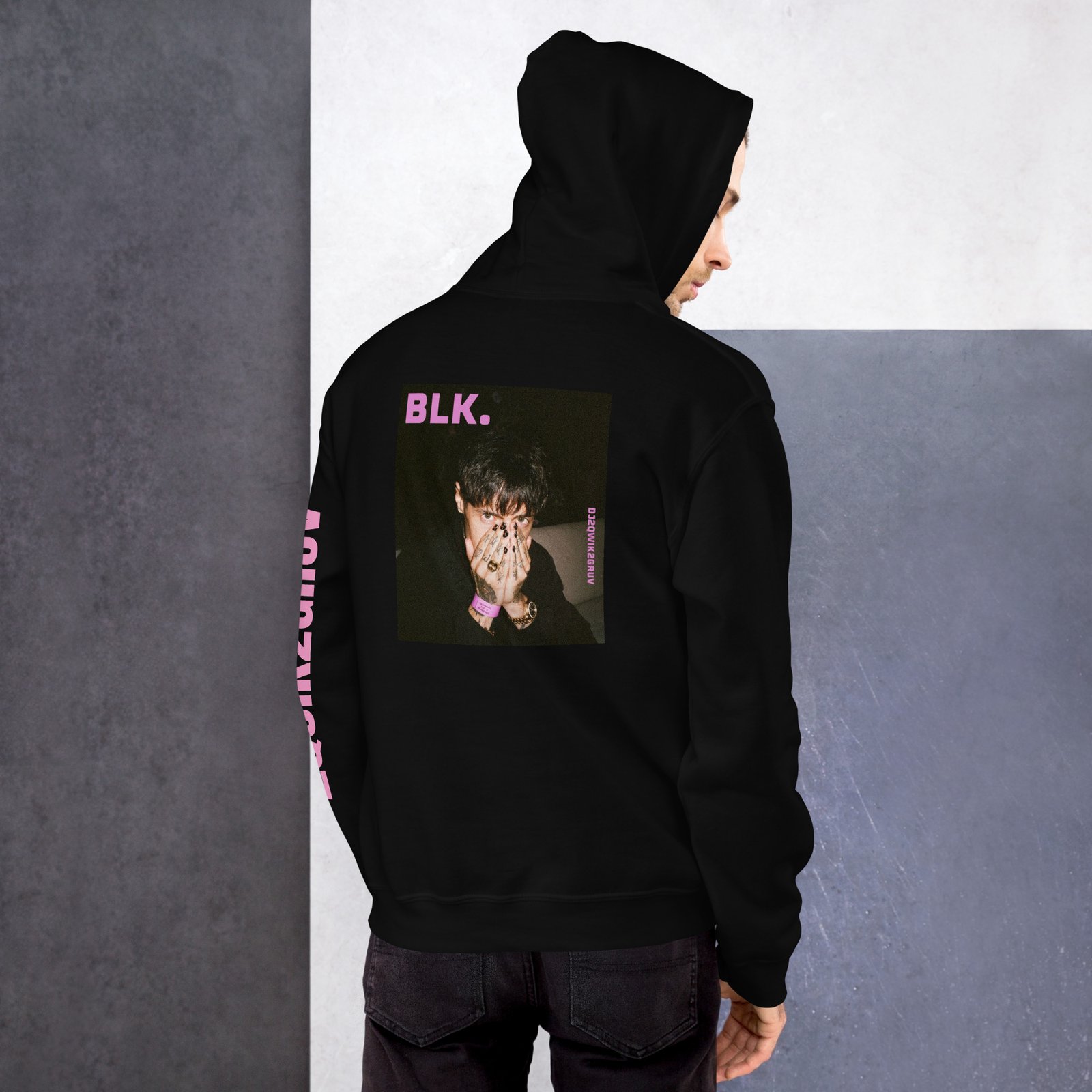 BLK x 2QWIK2GRUV Unisex Hoodie - Image 3