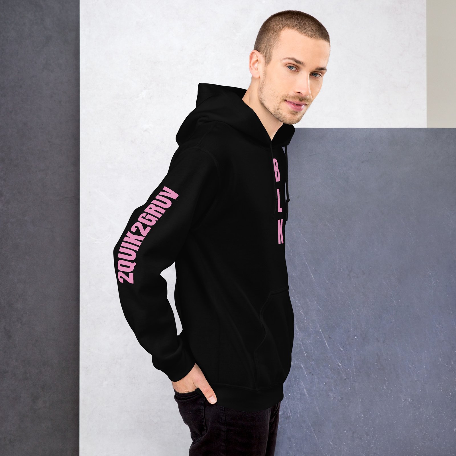 BLK x 2QWIK2GRUV Unisex Hoodie - Image 4