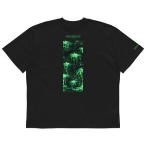 Eyes Rave Appeal Unisex Organic Oversized High Neck T-shirt