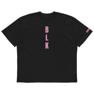 BLK x 2QWIK2GRUV Unisex Organic Oversized High Neck T-shirt